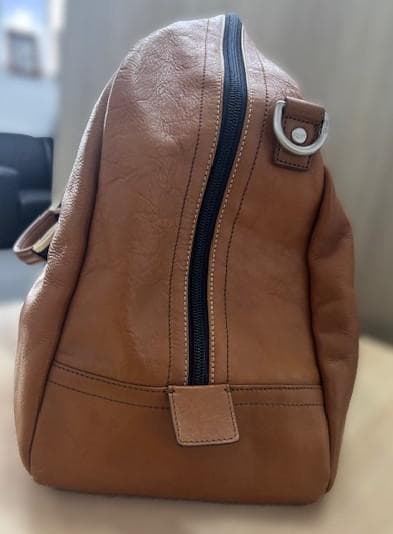 COACH コーチ F70561 ボストンバッグ レザー ブラウン×ネイビー