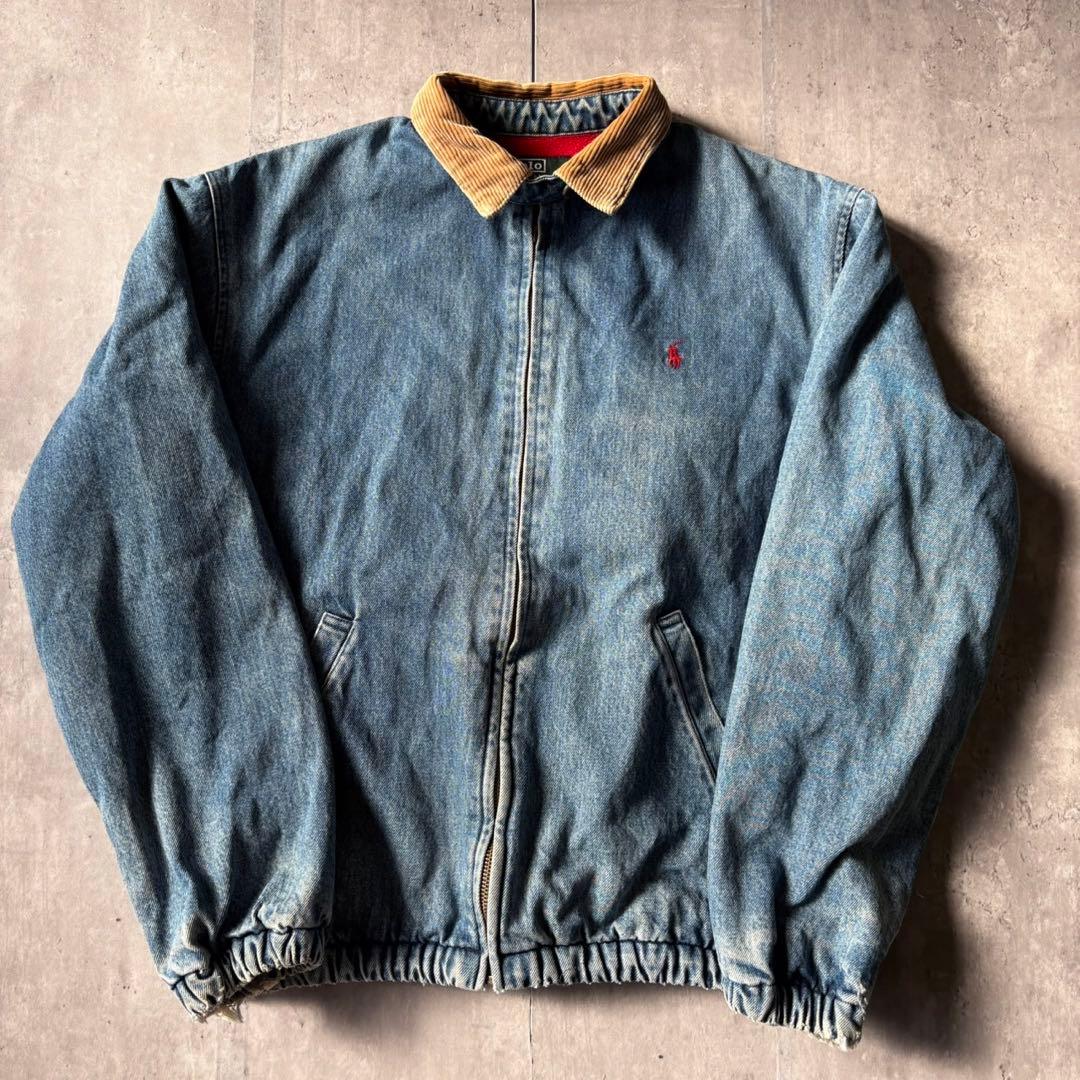 90's Polo Ralph Lauren 　デニム　スイングトップ