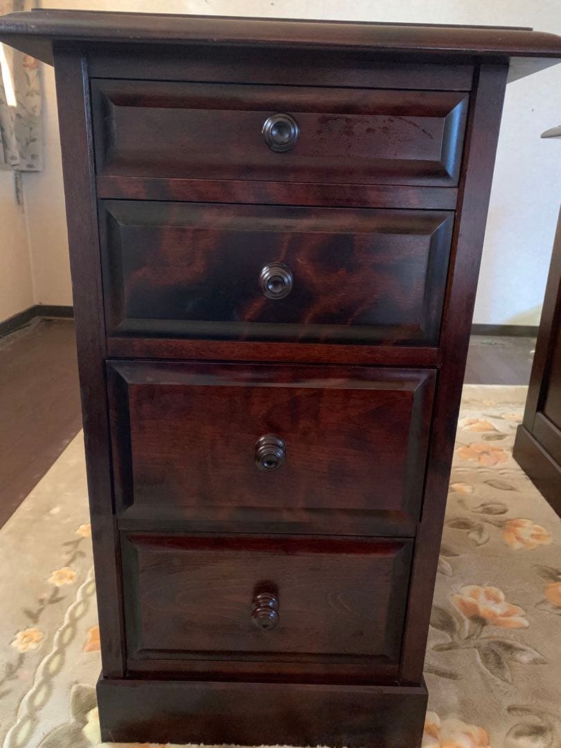 【2月6日まで】北海道民芸家具 袖机　脇机