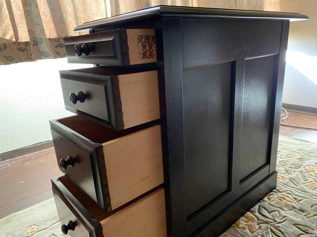 【2月6日まで】北海道民芸家具 袖机　脇机