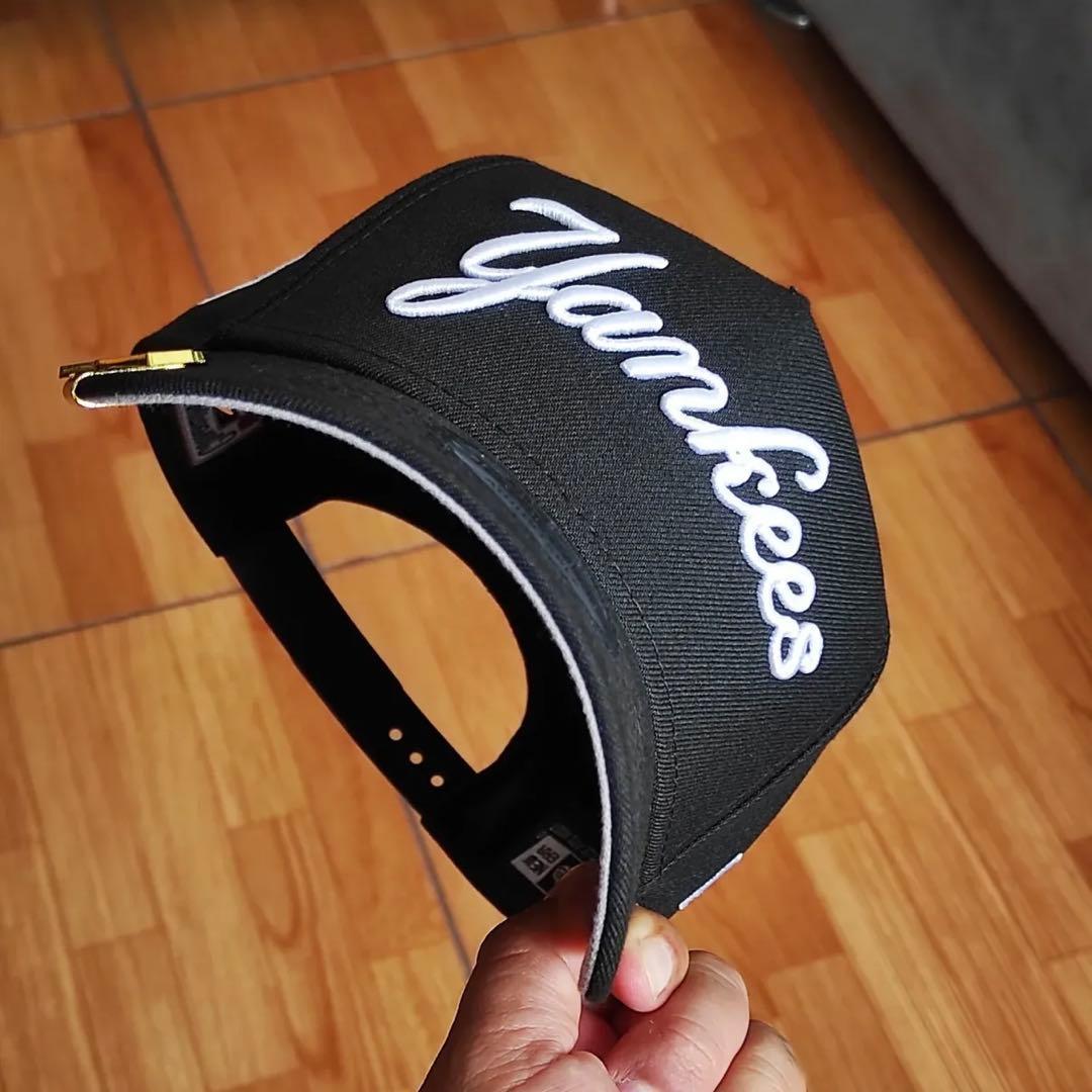 【新品】NEW ERA ヤンキース 9FORTY キャップ スクリプト 黒