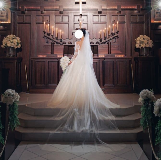 【正規品】タカミブライダル ウエディングベール ロング イタリアンチュール