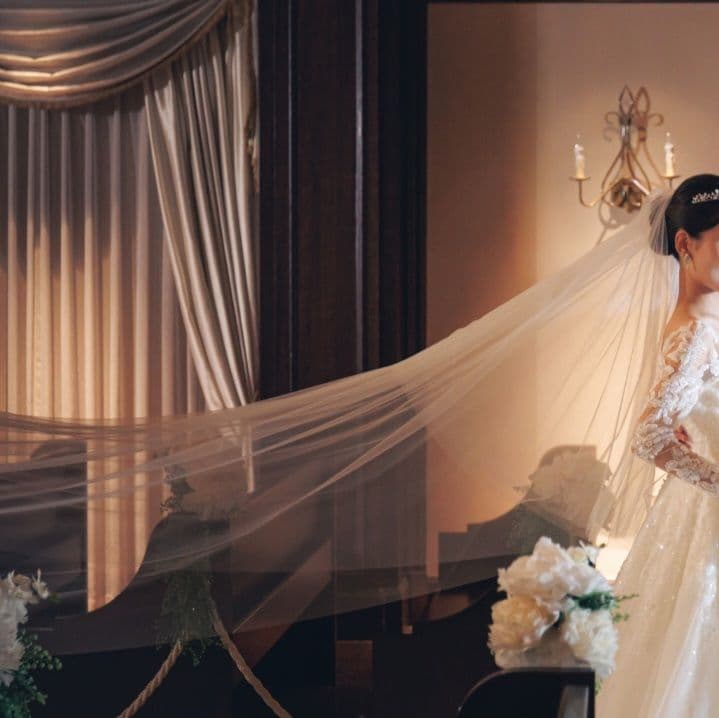 【正規品】タカミブライダル ウエディングベール ロング イタリアンチュール