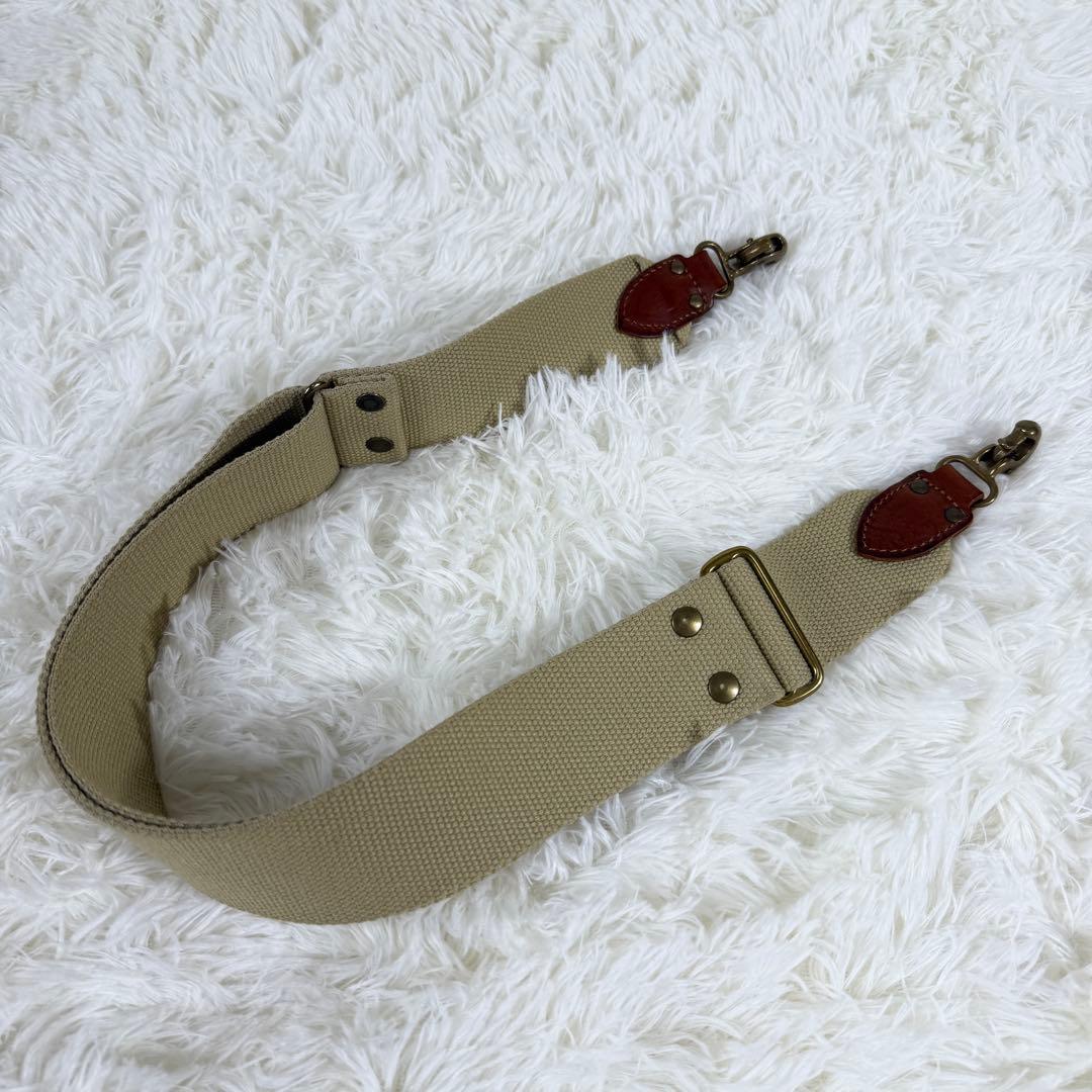 【美品】フェリージ P4 ボストンバッグ レザー ナイロン ショルダー付 カーキ