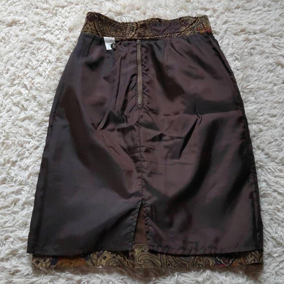 イ*ゴ様 KENZO ケンゾー ペイズリー 花柄 ジャケット スカート セットア