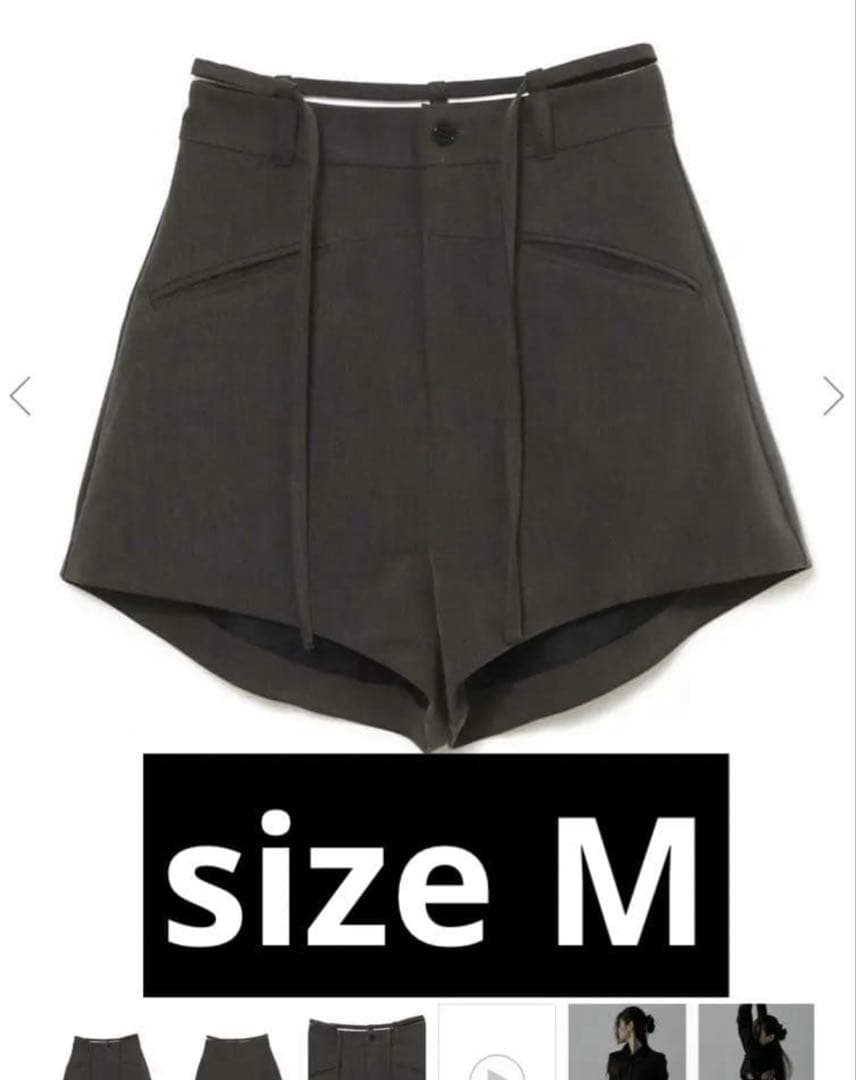 パンツ melt the lady slope strap short pants