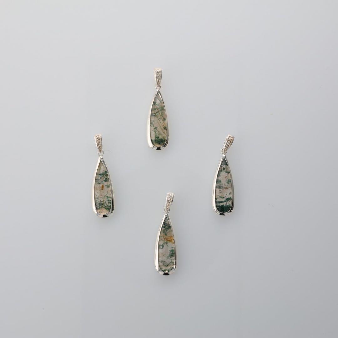 M*e様 完売品 agete シルバークォーツ／アゲートチャーム