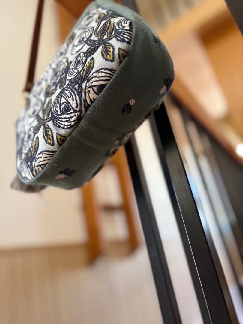 ミナペルホネン⚫︎ハンドメイド⚫︎ミディアムパン　本革肩掛け