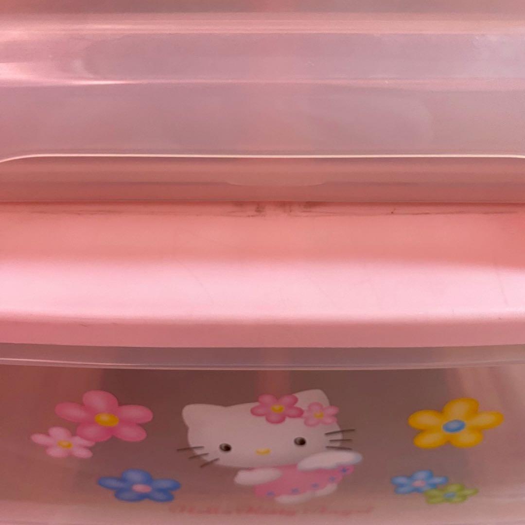 サンリオ ハローキティ 3段 衣装ケース 収納ケース チェスト