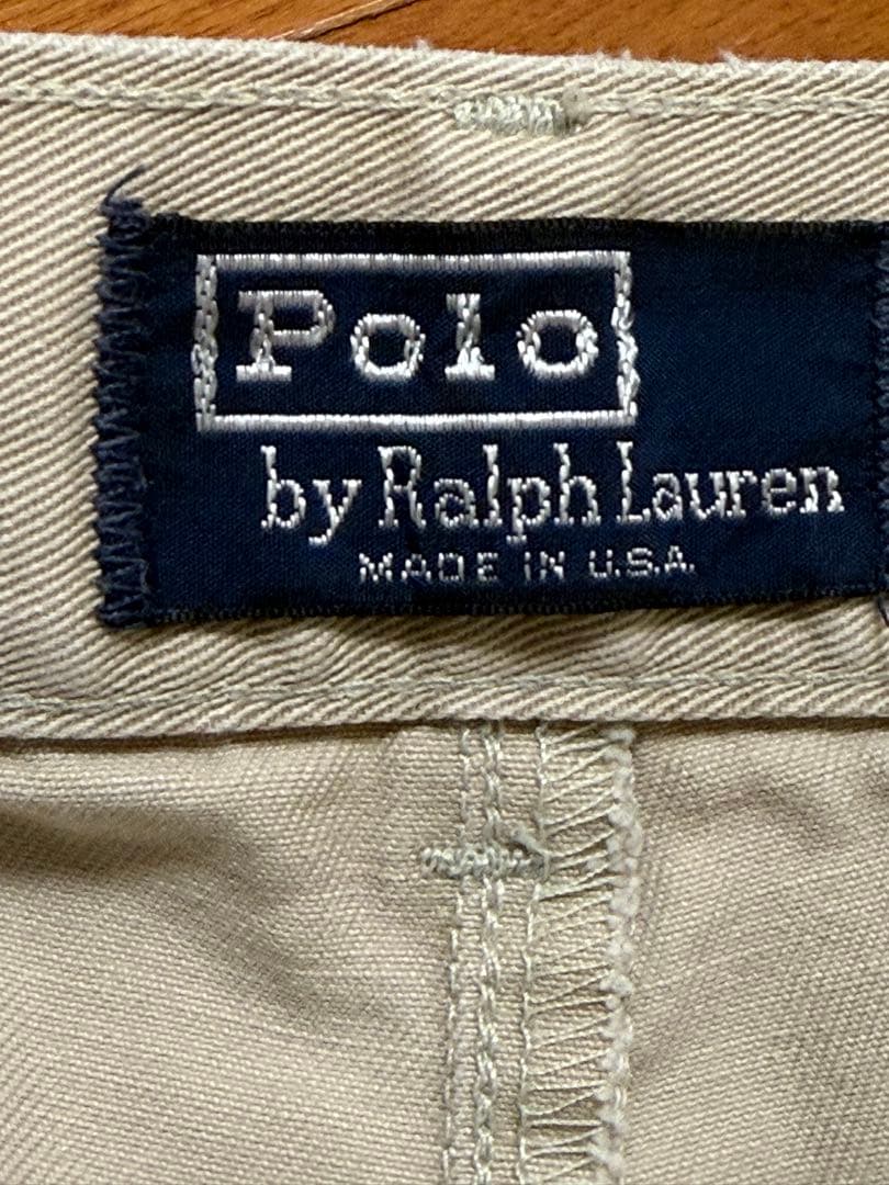80s〜90s ラルフローレン チノパン W32L31 ポロチノ USA製