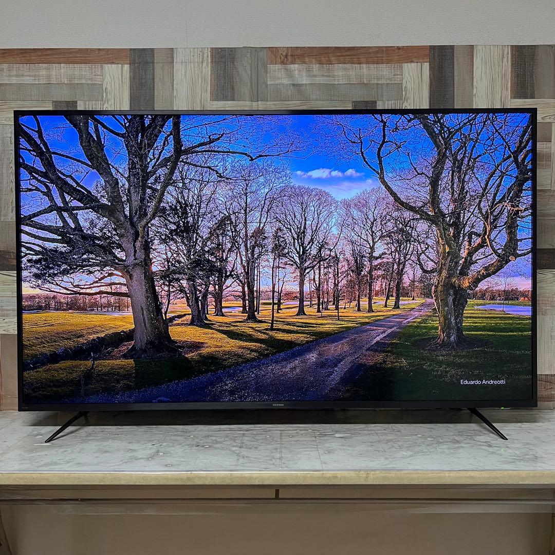 即日受渡❣️全国送料込3年前購入アイリスオーヤマ65型4Kチューナー内蔵液晶テレビ