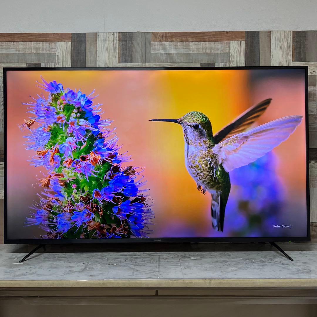 即日受渡❣️全国送料込3年前購入アイリスオーヤマ65型4Kチューナー内蔵液晶テレビ