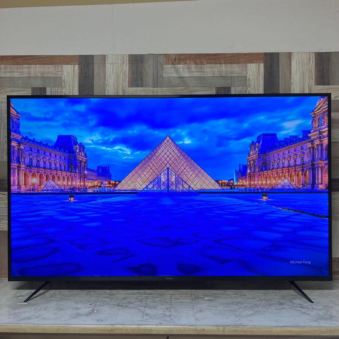 即日受渡❣️全国送料込3年前購入アイリスオーヤマ65型4Kチューナー内蔵液晶テレビ