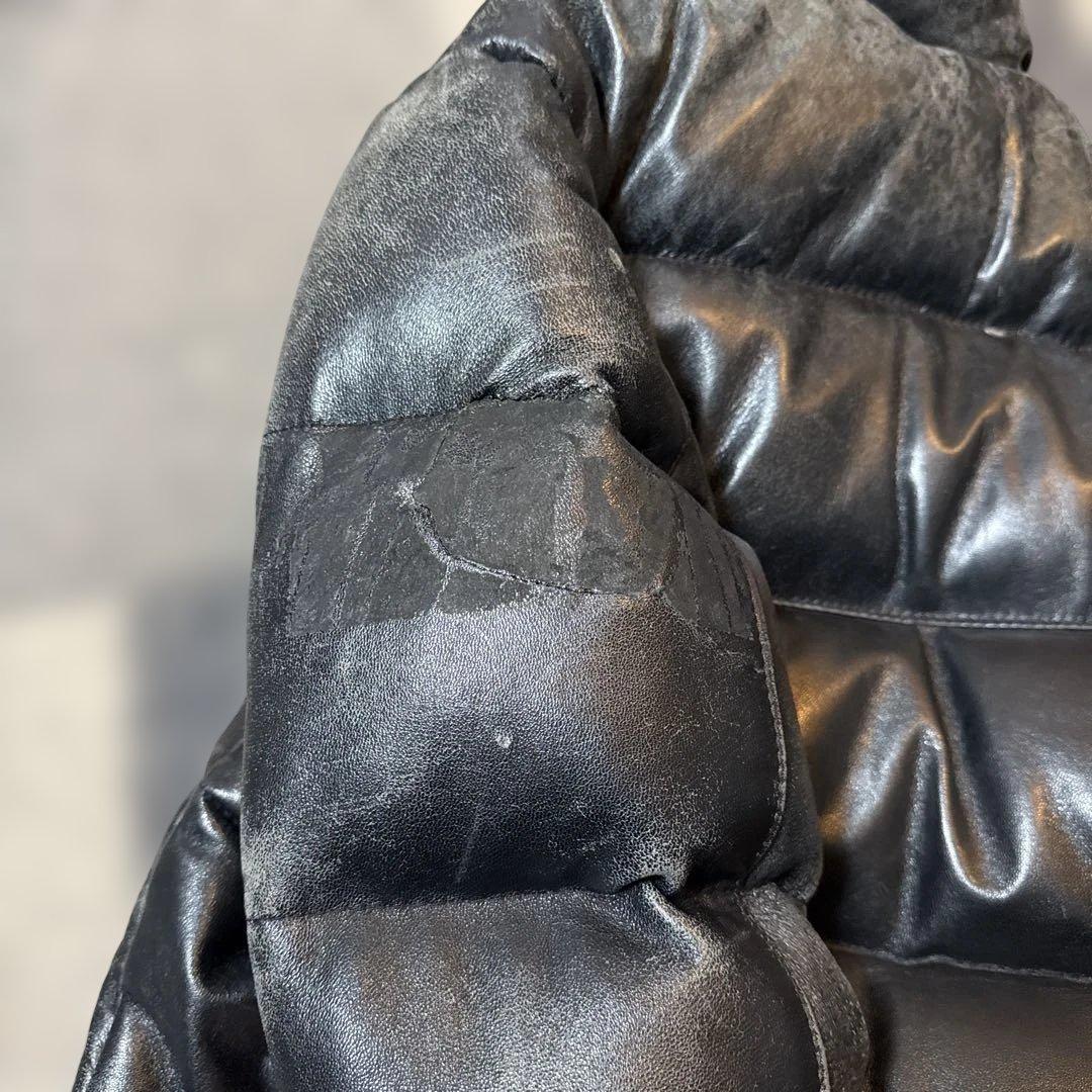 【米国製】schott ダウンジャケット ラムレザー　羊革