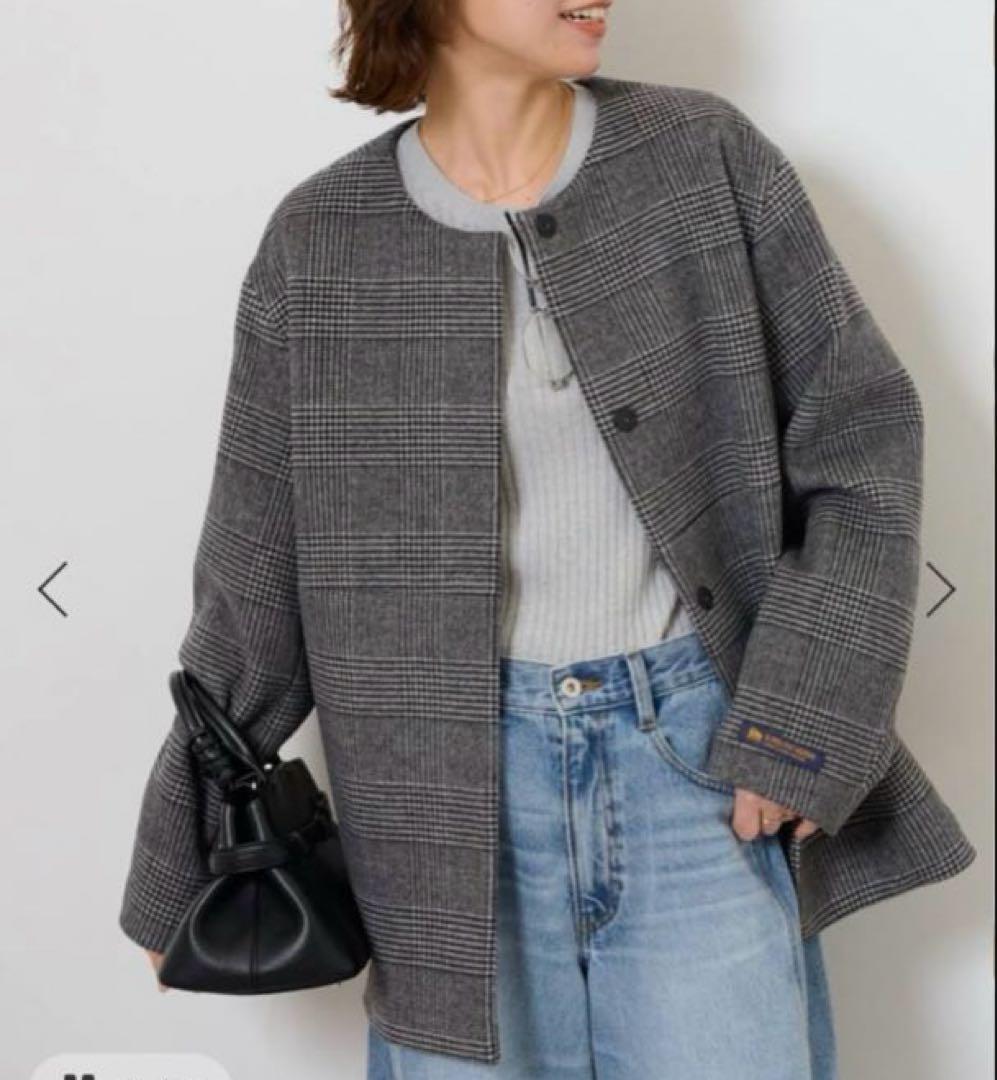 ⭐︎Miku様⭐︎ 新品スーパーファインビーバークルーネックコート　ブラックA 36