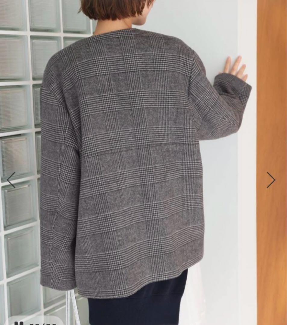 ⭐︎Miku様⭐︎ 新品スーパーファインビーバークルーネックコート　ブラックA 36