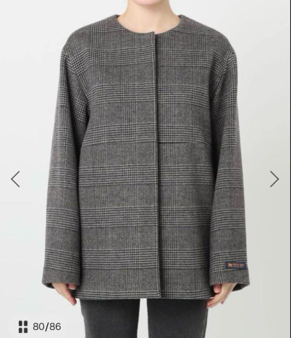 ⭐︎Miku様⭐︎ 新品スーパーファインビーバークルーネックコート　ブラックA 36