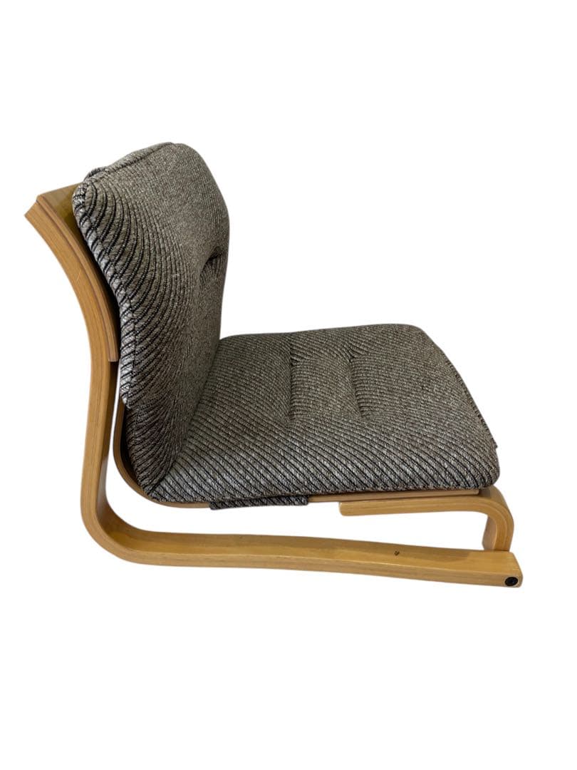 徳島県立工業技術センター　新日本木工　曲木　低座椅子　胡坐楽座椅子　腰痛防止