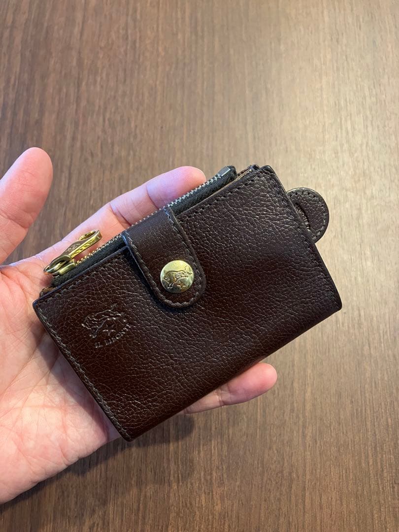 IL BISONTE イルビゾンテ キーケース パース ダークブラウン