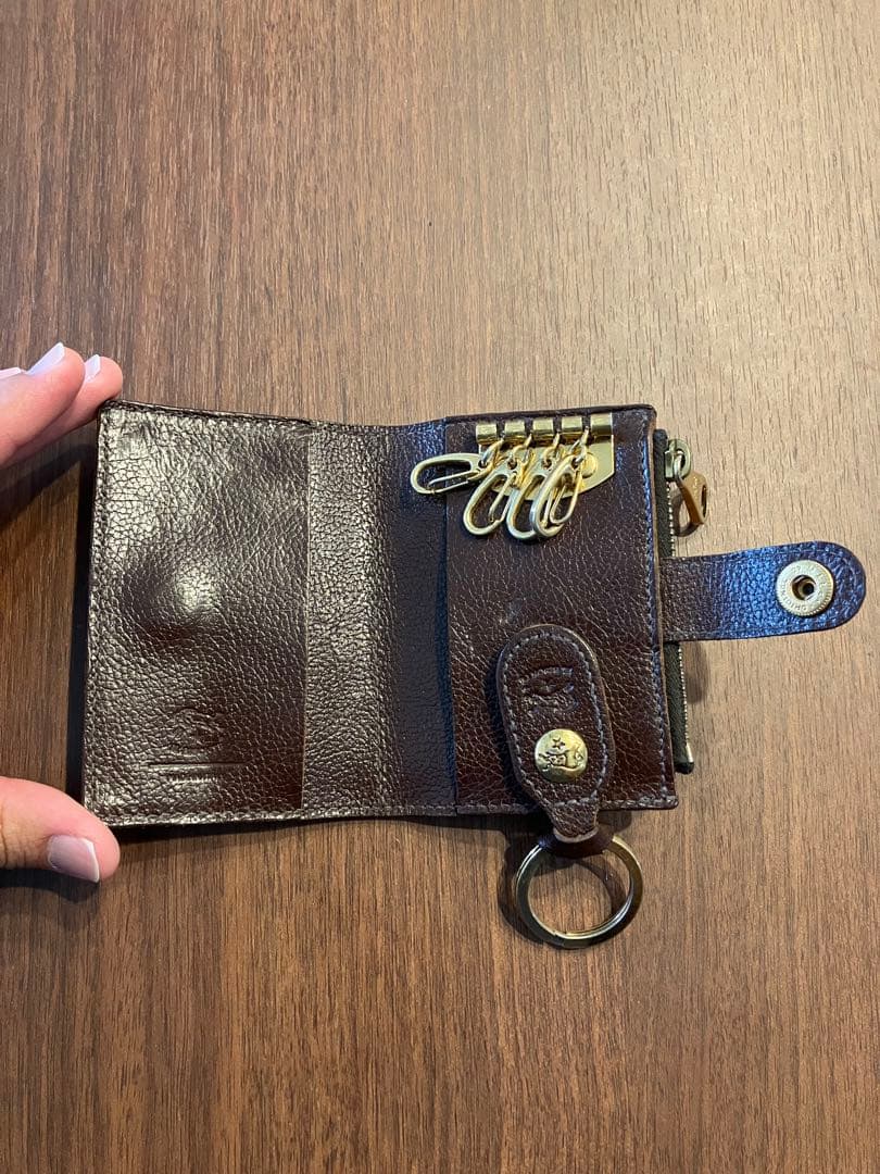 IL BISONTE イルビゾンテ キーケース パース ダークブラウン