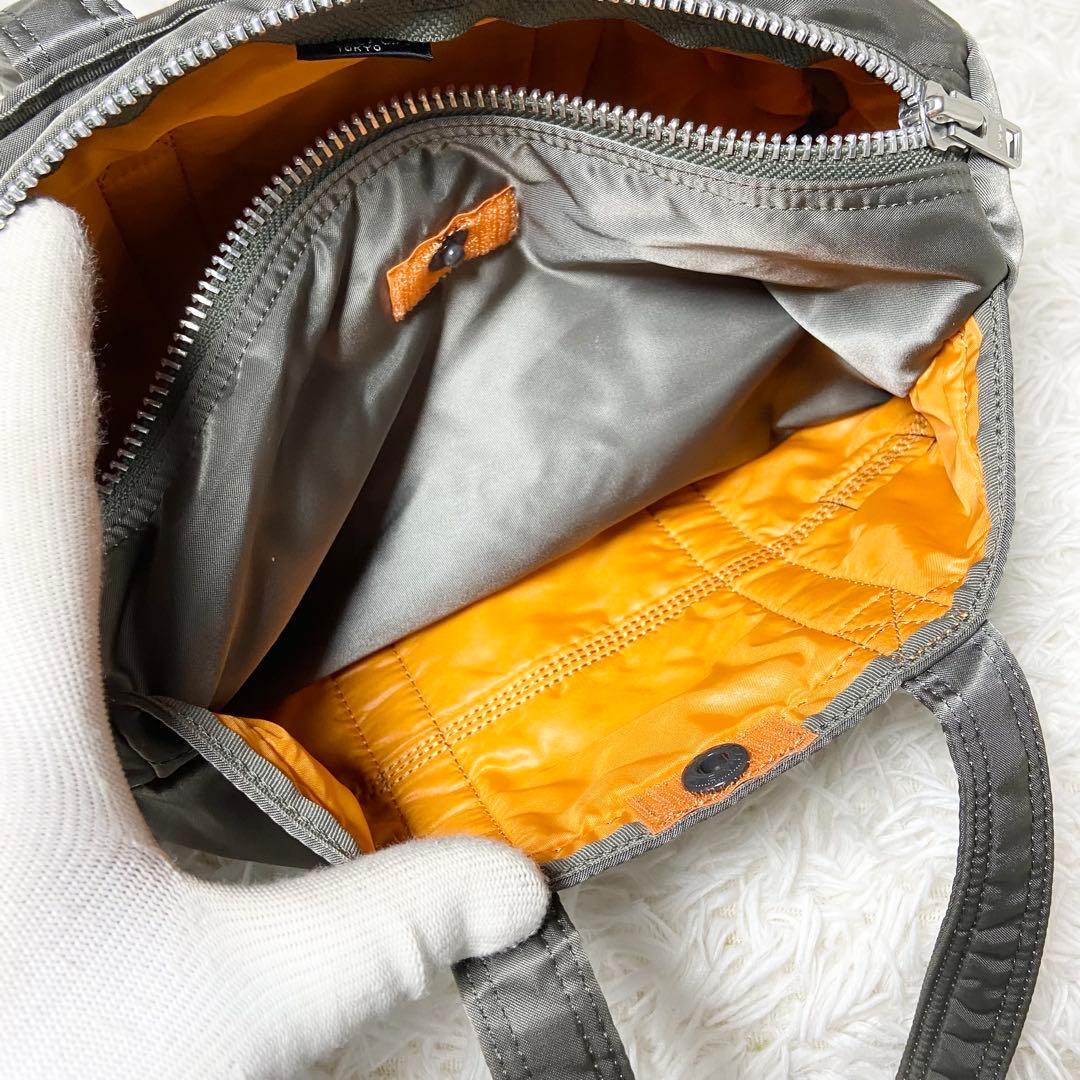 未使用級 ポーター タンカー ダッフル ミニボストンバッグ Sサイズ シルバー