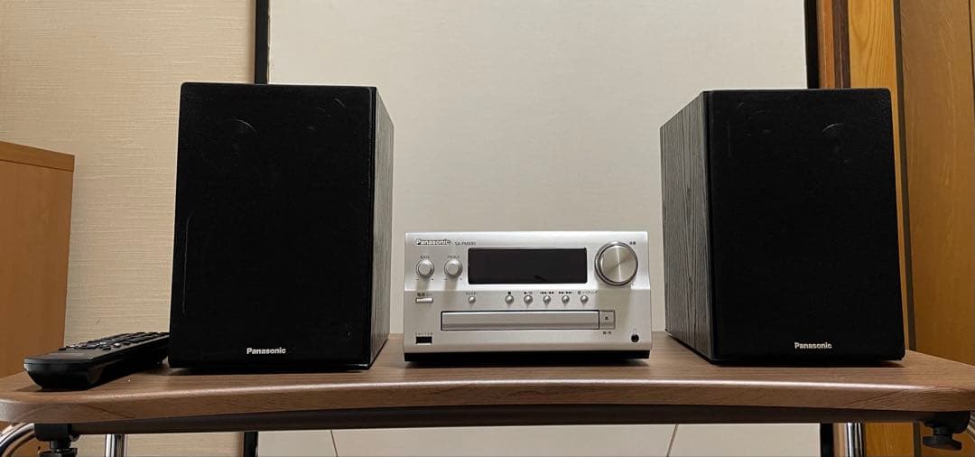 Panasonic ミニコンポ シルバー 2スピーカー