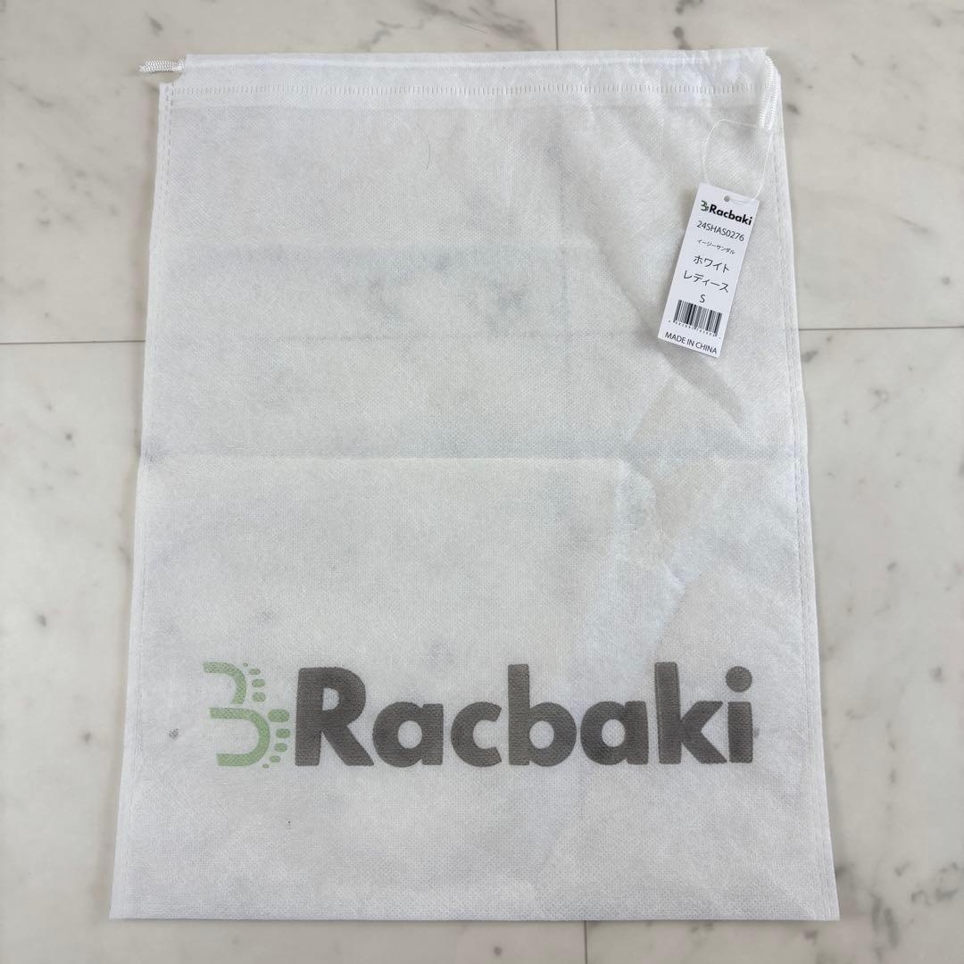 Racbaki ラクバキ イージーサンダル 24SHAS0276 ホワイト S