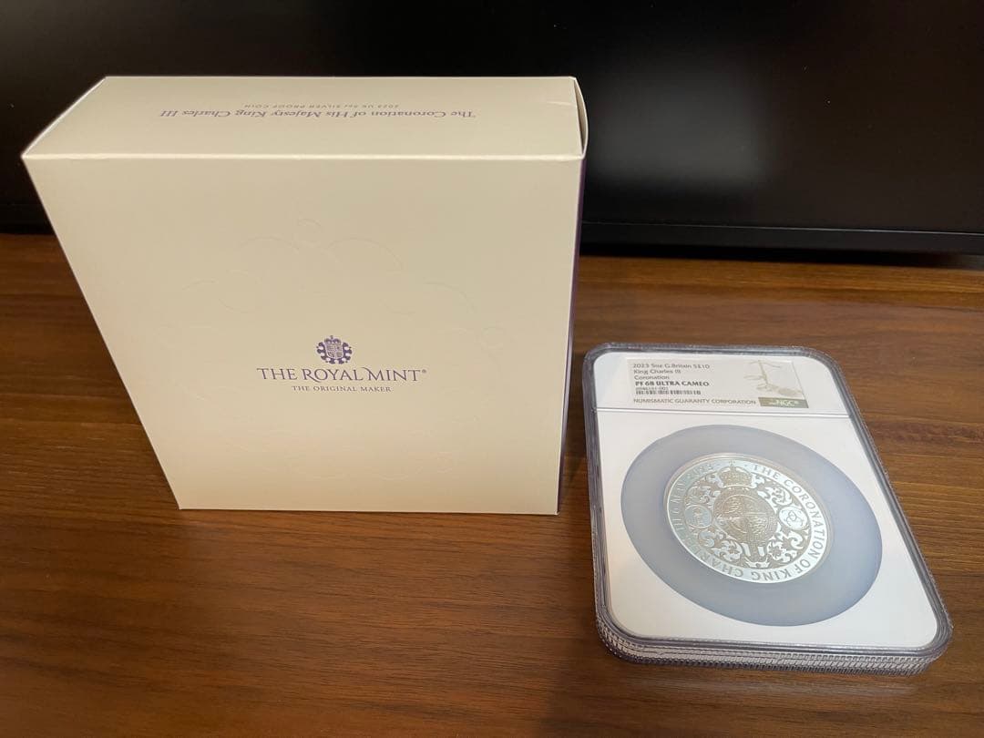 2023年イギリス チャールズ3世の戴冠式 5oz 10ポンド銀貨