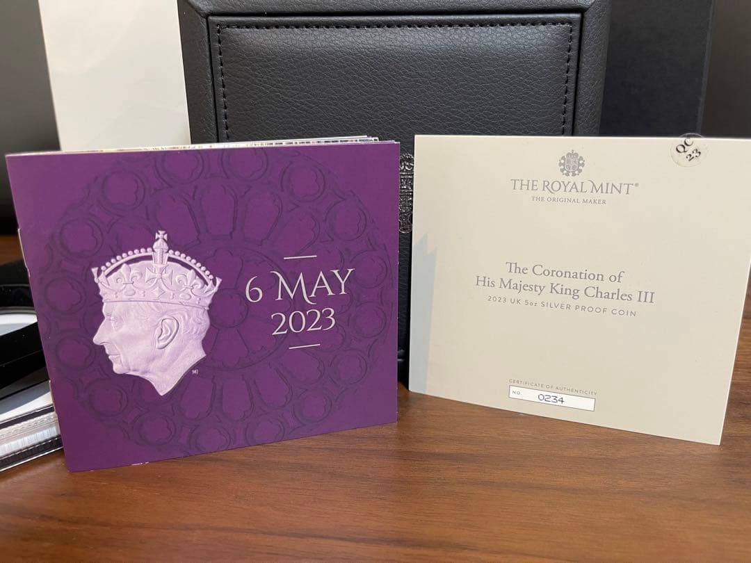 2023年イギリス チャールズ3世の戴冠式 5oz 10ポンド銀貨