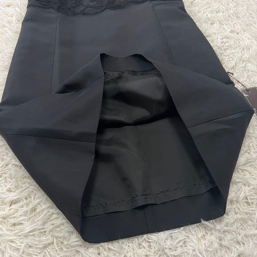 新品 フォクシー FOXY ワンピース レース 半袖 フォーマル ブラック