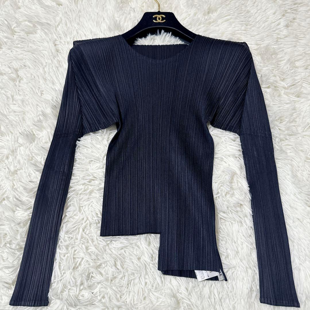 ISSEY MIYAKE イッセイミヤケ プリーツ 長袖 カットソー 黒