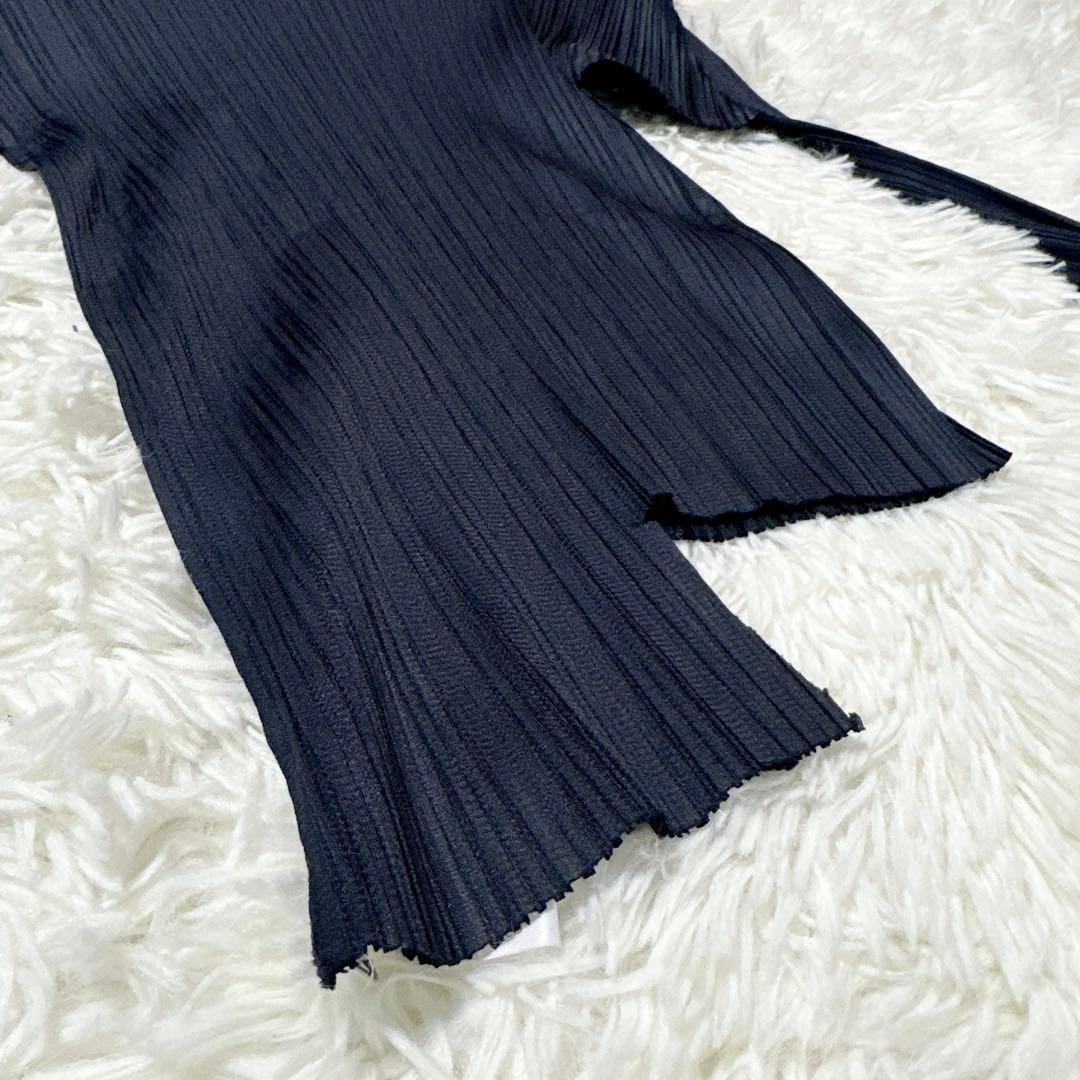 ISSEY MIYAKE イッセイミヤケ プリーツ 長袖 カットソー 黒