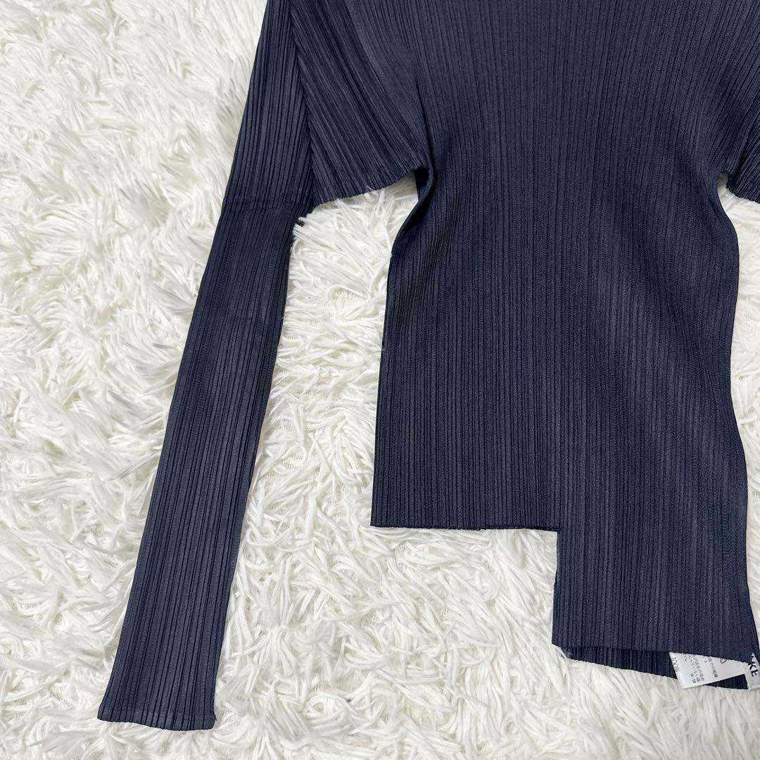 ISSEY MIYAKE イッセイミヤケ プリーツ 長袖 カットソー 黒