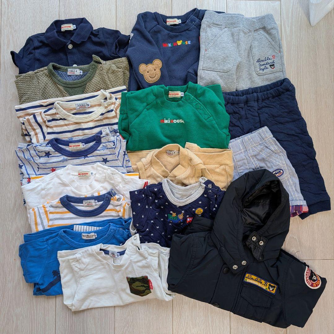 【ミキハウス】ダウン含む豪華16点セット　サイズ80cm 男の子向け