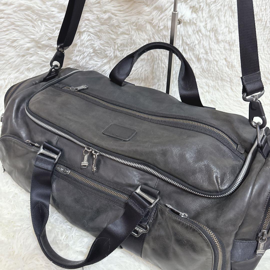 TUMI トゥミ レザー ボストンバッグ トラベル ビジネス 出張 仕事 旅行