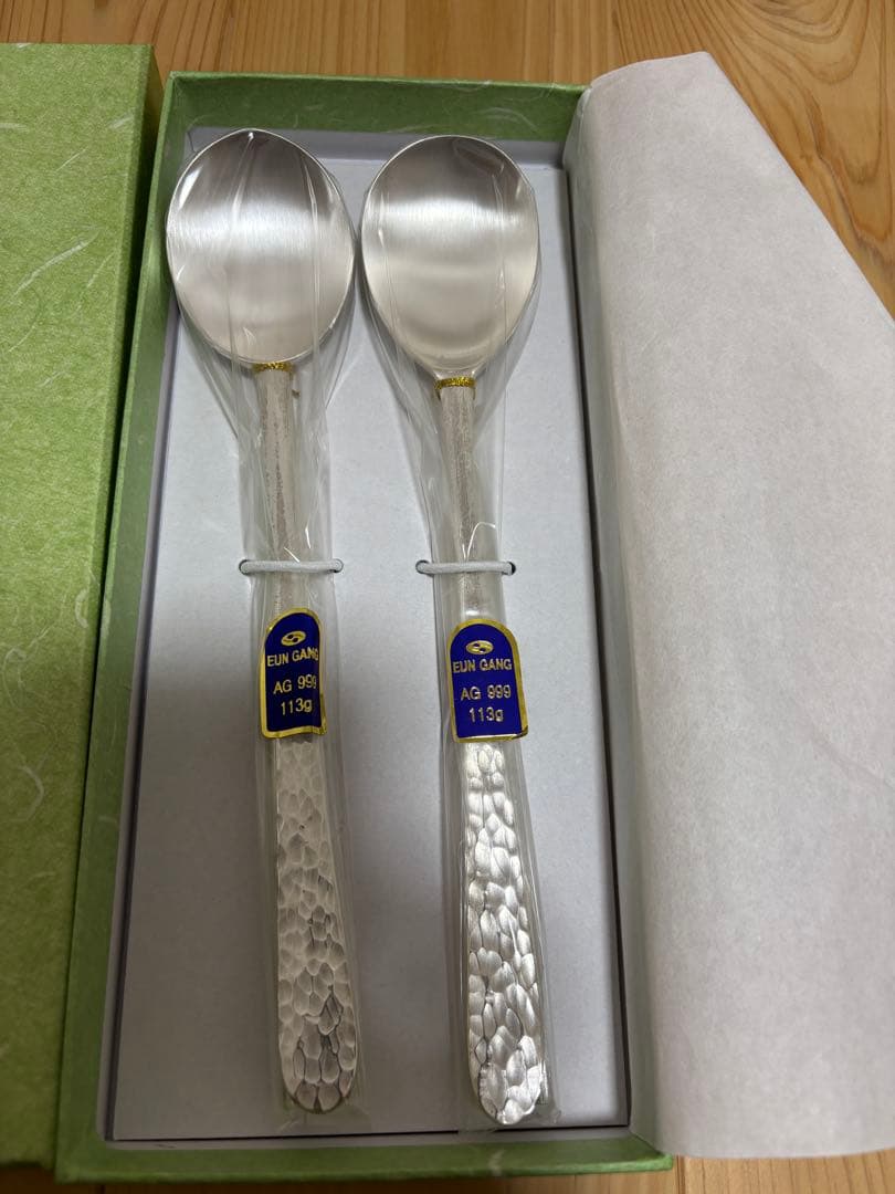 【新品】銀 AG999 113gx2 カトラリーセット