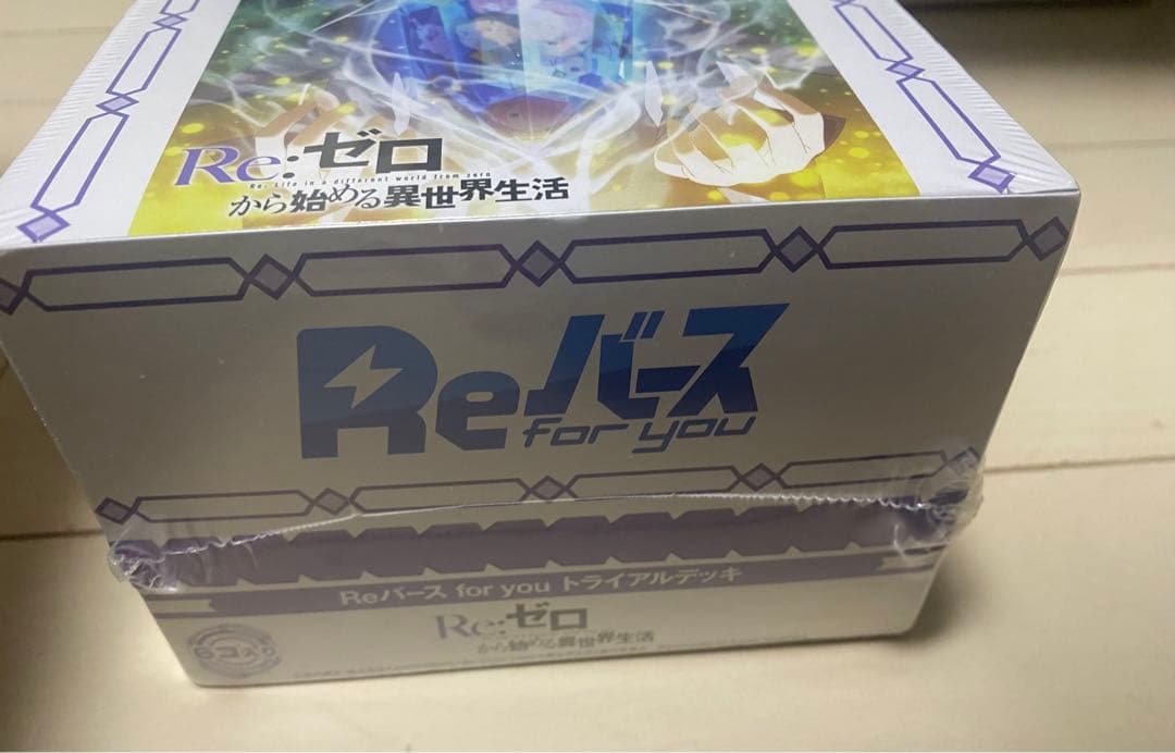 Reバース リゼロ トライアルデッキ 未開封 シュリンク付き 6BOX入り
