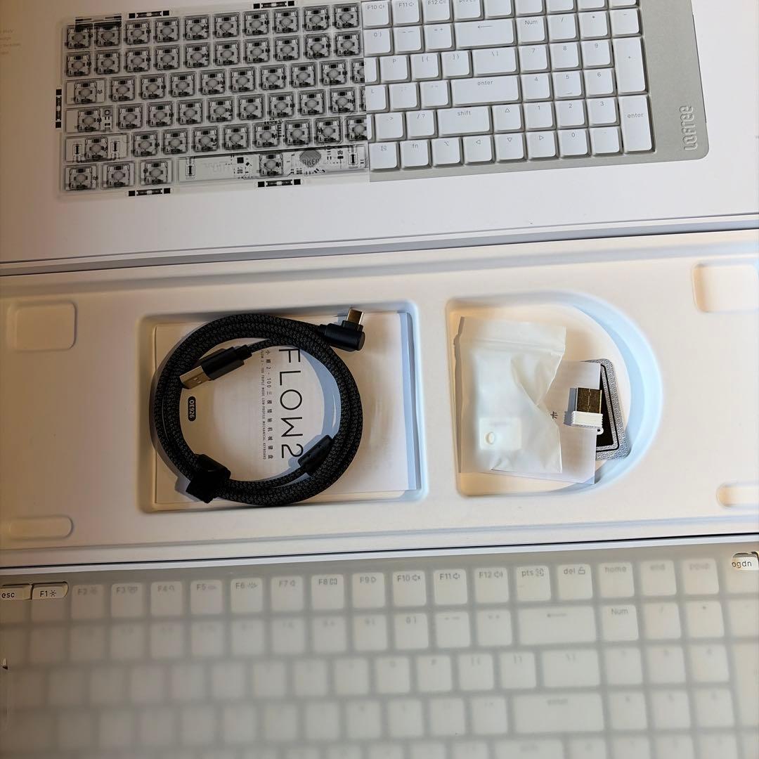 Lofree Flow2 100 シルバー/Surfer（リニア） 技適マーク有