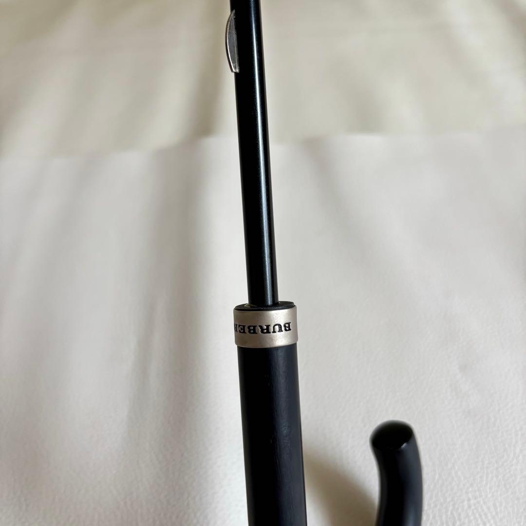 【美品】【バーバリー】Burberry チェック 手開き 雨傘 長傘 レディース