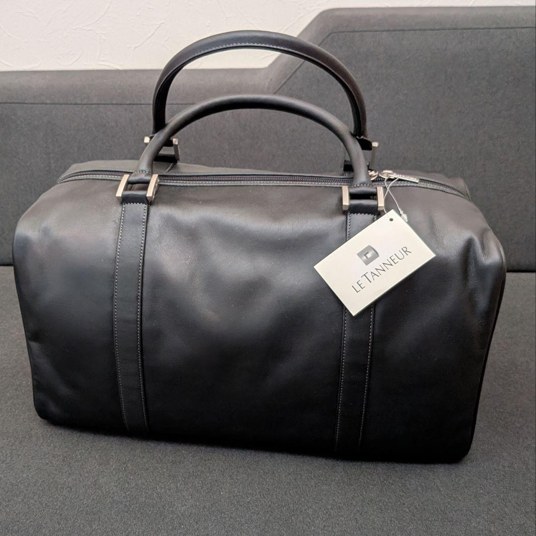 【新品未使用】LE TANNEUR ルタヌア ブラック ボストンバッグ