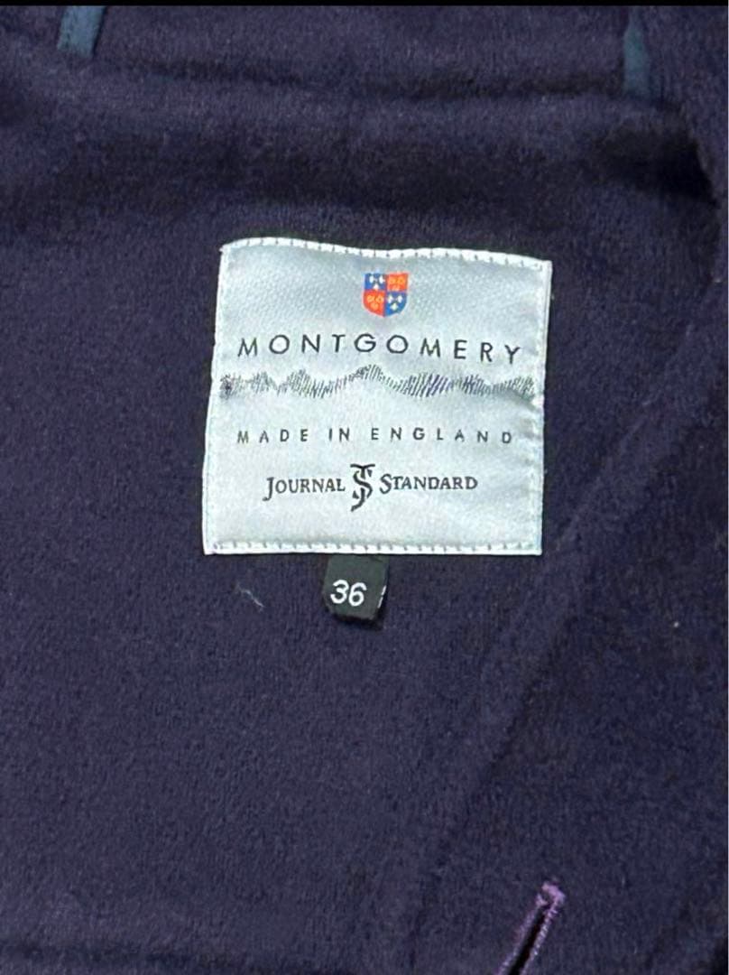 英国製 モンゴメリー x マラリウス社ウールヘリンボーン ダッフルコート 別注品