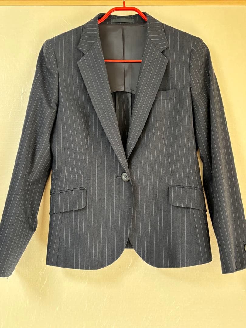 【LES MUES】ネイビー ストライプ スーツ 3点セット　Mサイズ