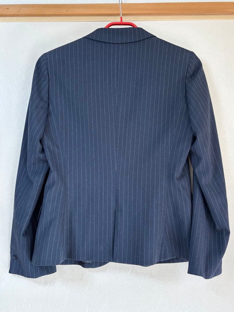 【LES MUES】ネイビー ストライプ スーツ 3点セット　Mサイズ