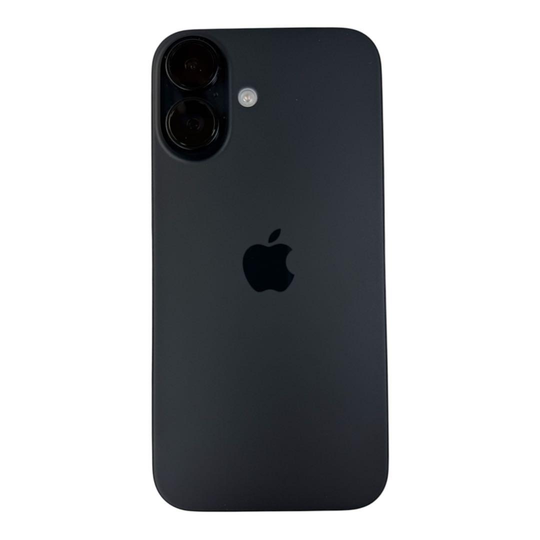 【美品】iPhone16 ブラック128GB SIMフリー 電池96% 延長保証
