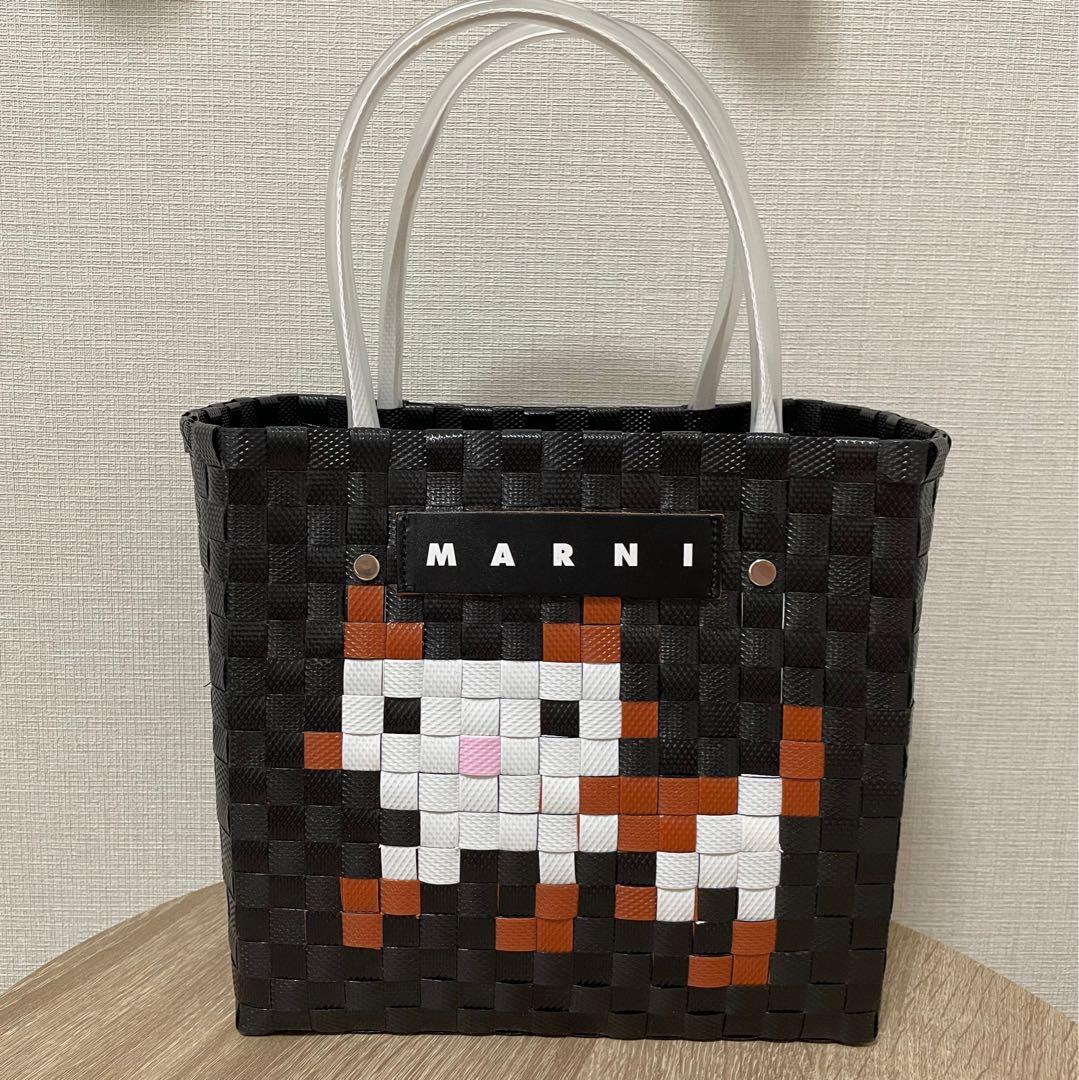 マルニ　MARNI MARKET ANIMAL BASKET バッグ　ねこ　猫