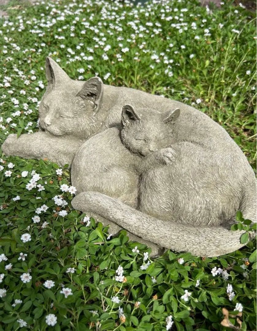 残1。猫の親子　イギリス製