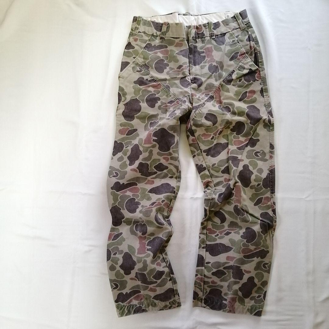 70sUSAビンテージ古着 Duxbak ハンティングパンツ ダックカモW32