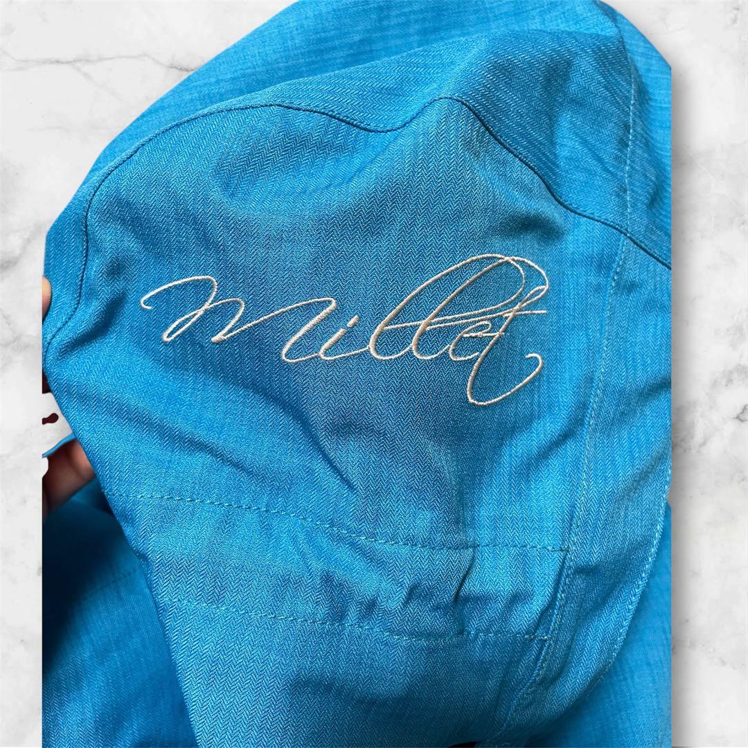 MILLET レディース スキーウェア M 上下セット ブルー 裾上げ済 防水