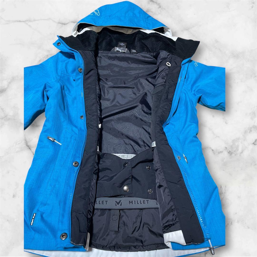 MILLET レディース スキーウェア M 上下セット ブルー 裾上げ済 防水