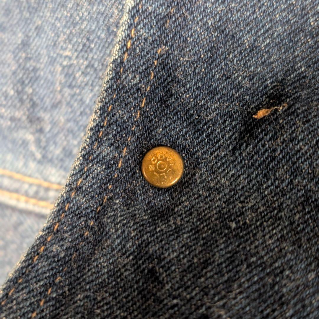 70s　ユーロヴィンテージ　デニムカバーオール　SCOVIL　マルチポケット　紺